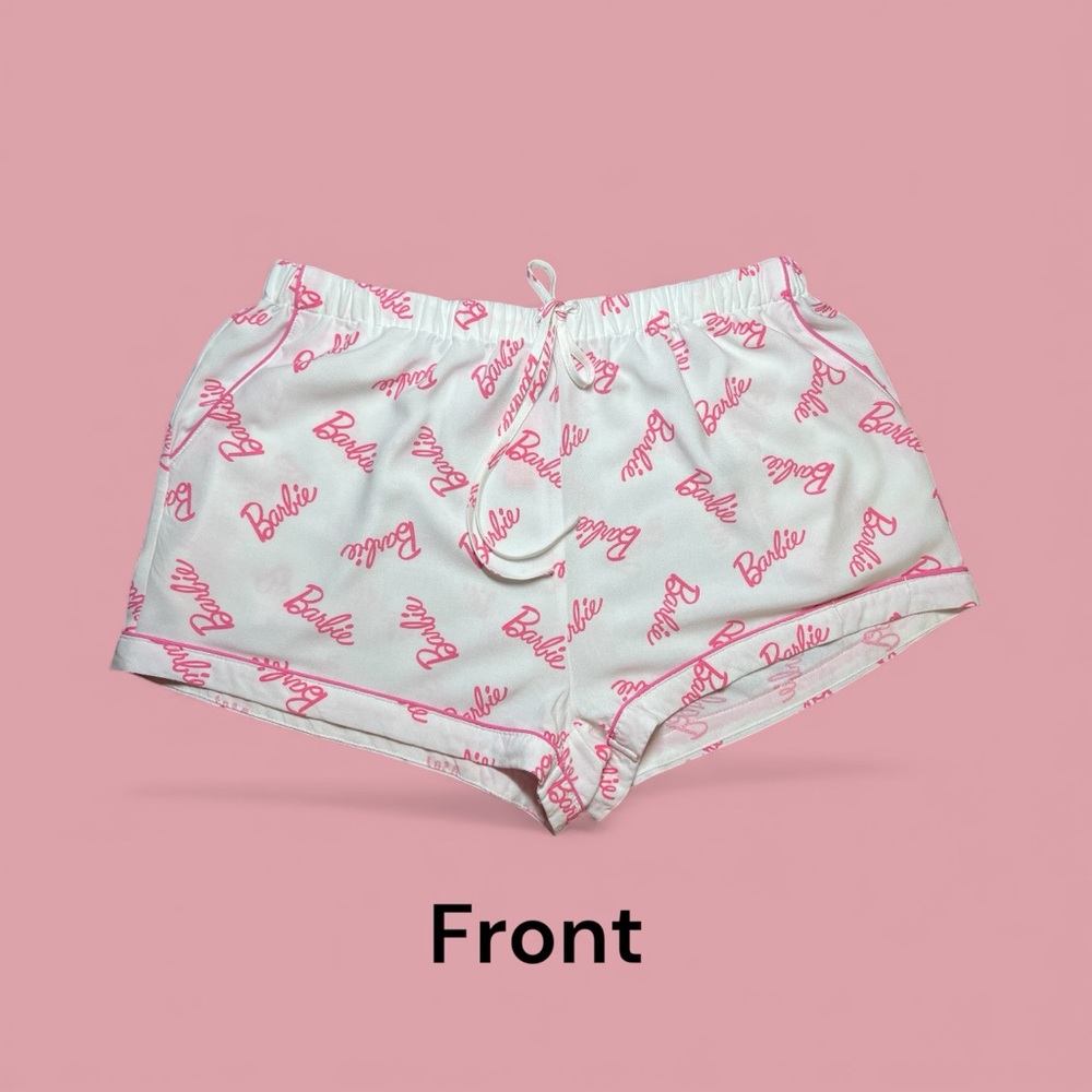 Forever 21, Barbie Logo Print Teen’s Large Pink and White Sleepwear. - Picture 10 of 15
